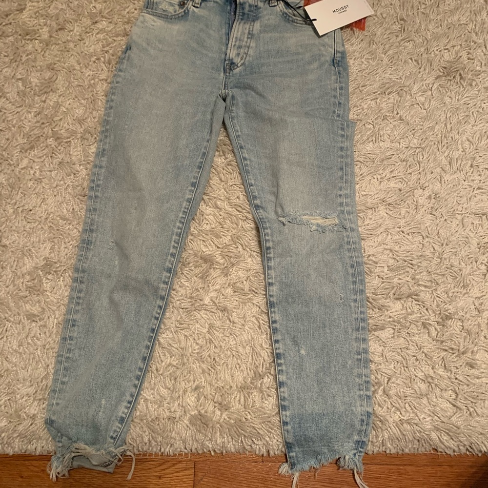 Light Blue Skinny Moussy Jeans